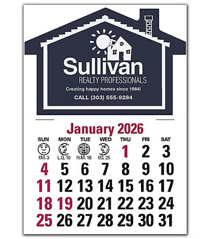 109364 2026 Stick Up Calendar House 3 x 4" QTY 150