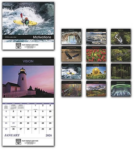 109619 2026 Motivations Wall Calendar 11 x 19" QTY 25