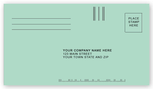 634CR Green #6 3/4 Courtesy Reply Envelopes 6 1/2 x 3 5/8" QTY 250