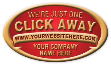 FSEWB2 Personalized Website Seal WB-2 2 5/16 x 1 5/16" QTY 125