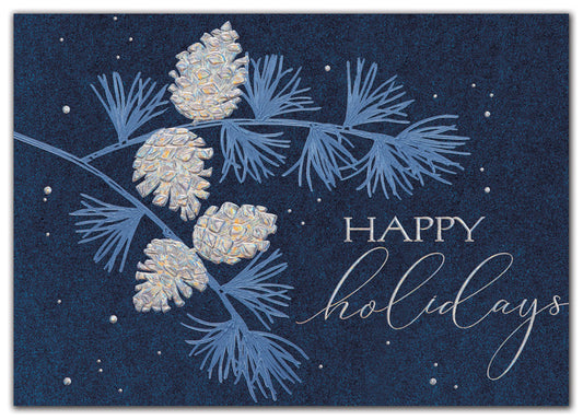 HP02105 It's A Fine Pine Holiday Cards 7 7/8 x 5 5/8" QTY 25