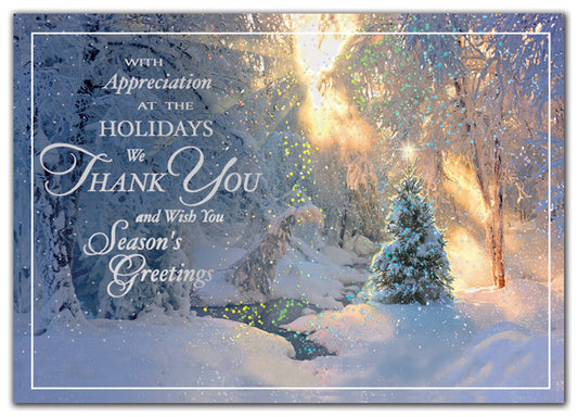 HP03387 - H16631 Magical Morning Holiday Cards 7 7/8 x 5 5/8" QTY 25