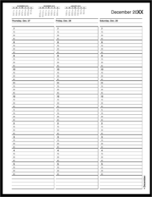 TIME5 TimeScan 1 Col Wirebound Book 15 Min 7am-6pm With Extra Hour