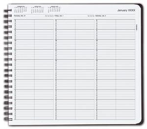 TIME33 TimeScan 2 Column Wirebound Book 10 Minute Interval 8am-6pm