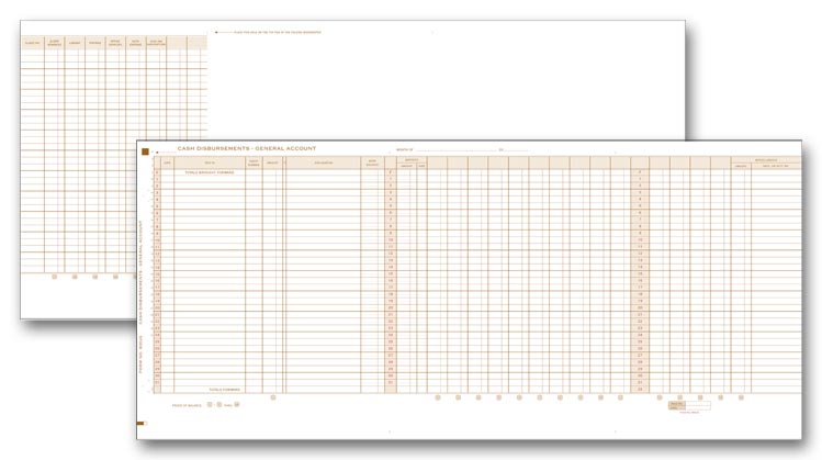 800JG Legal General Accounting Journal 24 1/2 x 11" - QTY 25