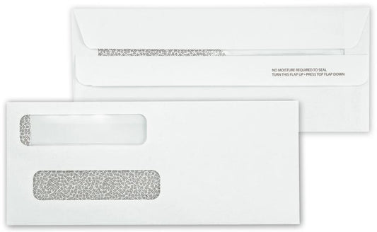 92534 Check Envelopes Double Window Self Seal 8 5/8 x 3 5/8" QTY 250