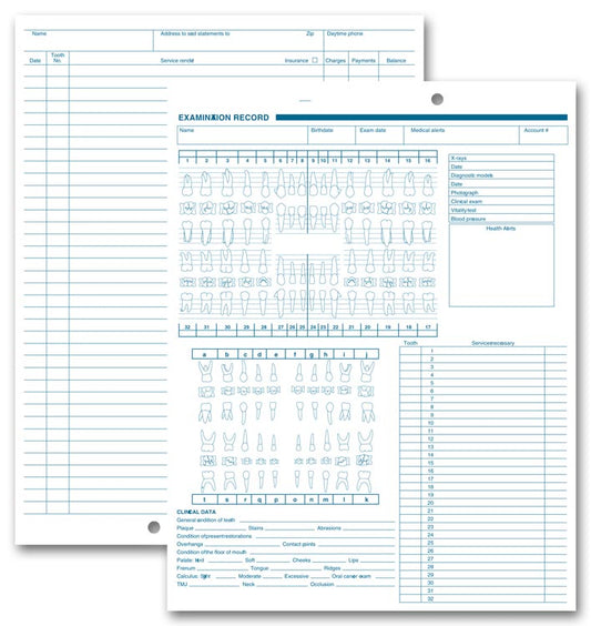 Enhance Precision and Clarity: Discover Our Dental Exam Forms with Anatomic and Periodontic Diagrams