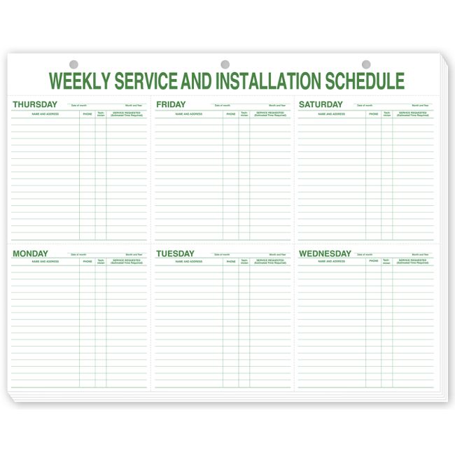 Master Your Week: Introducing Weekly Service Schedules!