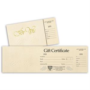 Elevate Your Gifting Experience: Discover Our Ivory Foil Embossed Gift Certificates