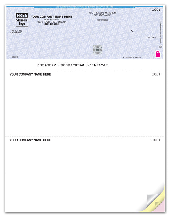 Ensure Financial Security with High Security Laser Top Checks