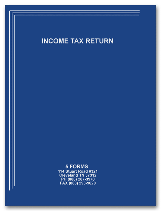 Organize Tax Season with Imprinted Income Tax Folders!