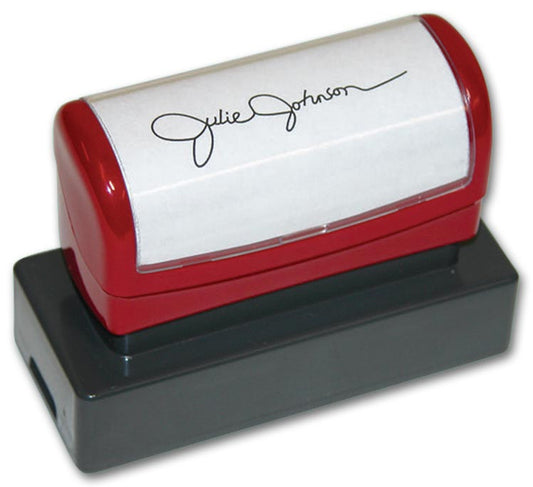 102025 Pre Inked Signature Stamp 2 3/4 x 1/2"