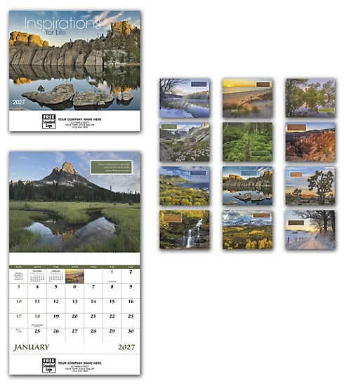109376 2027 Inspirations For Life Wall Calendars 11 x 19" QTY 25