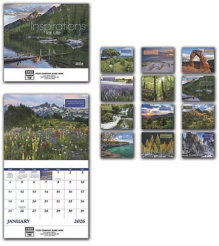 109376 2026 Inspirations For Life Wall Calendars 11 x 19" QTY 25