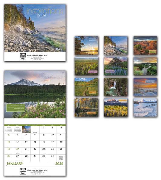 109376 2025 Inspirations For Life Wall Calendars 11 x 19" QTY 25