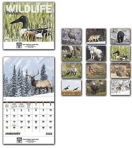 109378 2026 Wildlife Portraits Wall Calendars 11 x 19" QTY 25