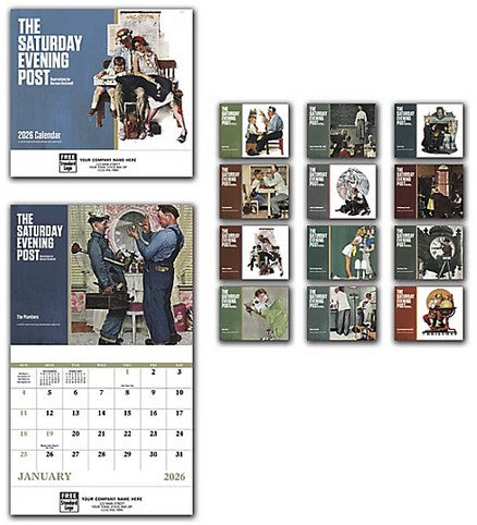 109379 2026 The Saturday Evening Post Wall Calendars 11 x 19" QTY 25