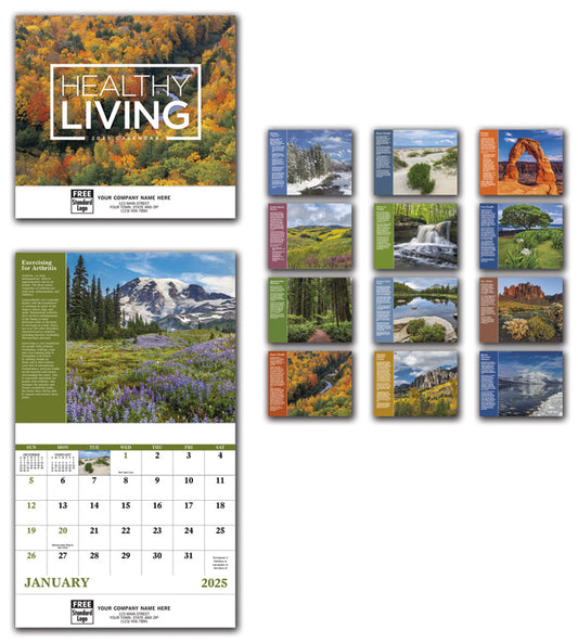 109781 2025 Healthy Living Wall Calendar 11 x 19" QTY 25