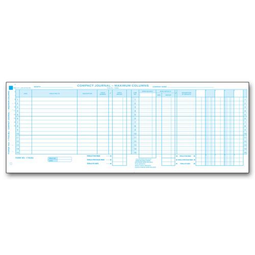 170CBJ.1 Compact Maximum Columns Journal 16 x 6" QTY 25