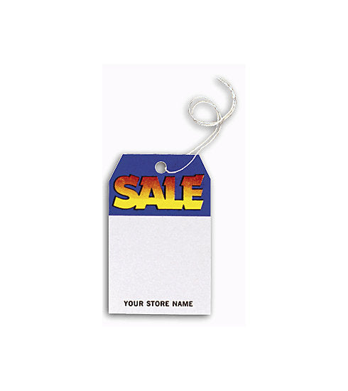 198 Tags Sale Blue Yellow Small 2 x 3 1/8" QTY 250
