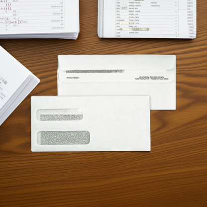 5022C Double Window Confidential Self Seal Envelope 9 x 4 1/8" QTY 100