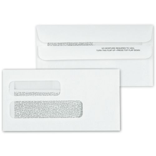 5025C.1 Double Window Confidential Self Seal Envelopes 6 7/8 x 3 5/8" QTY 100