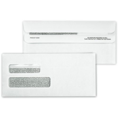 5030C.1 Double Window Confidential Self Seal Envelope 9 x 4 1/8" - QTY 100