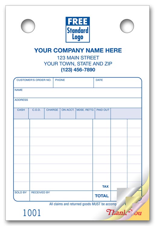 609 Multi Purpose Register Forms Classic Design Small Format 4 x 6"