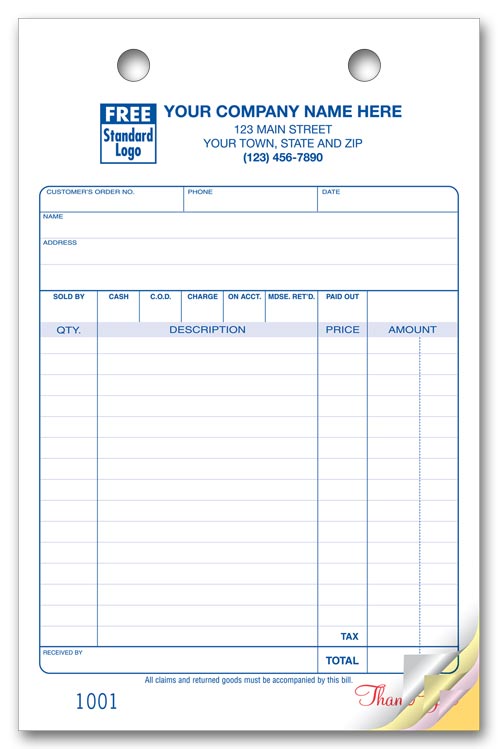 610 Multi Purpose Register Forms Classic Design Large Format