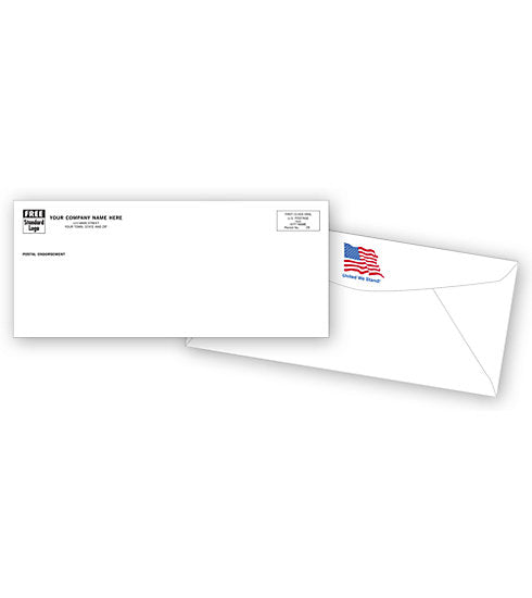 740FLG #10 Envelope Flag Design 9 1/2 x 4 1/8" QTY 250