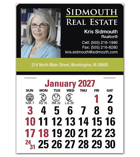 765869 2027 Full-color Stick-Up Calendars 3 x 4" QTY 150