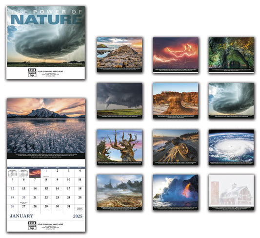 766370 2025 The Power of Nature Wall Calendar 11 x 19" QTY 25