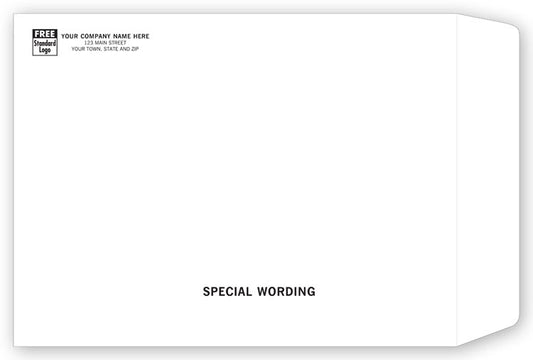 912EW White Mailing Envelope 9 x 12" QTY 250