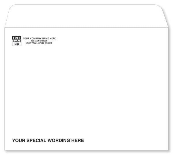 912SW White Mailing Envelope 9 x 12" QTY 250