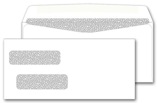 92585 Double Window Envelope Self Seal 4 1/8 x 9" QTY 250