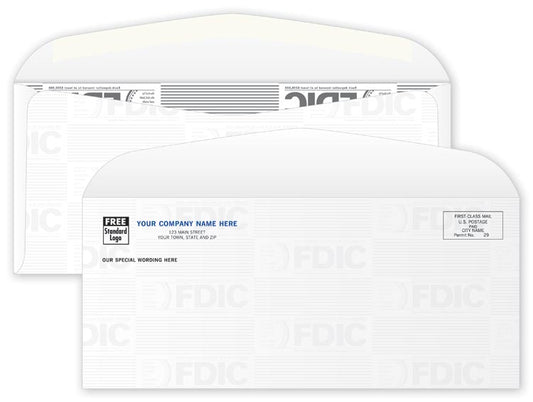 96301 #10 FDIC Tint Envelope 9 1/2 x 4 1/8" QTY 250