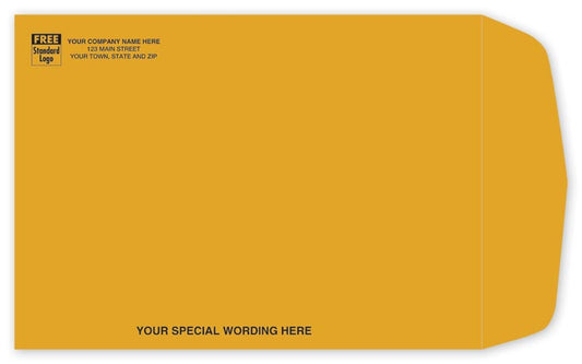 98700 Kraft Booklet Envelope 7 1/2 x 10 1/2" QTY 100