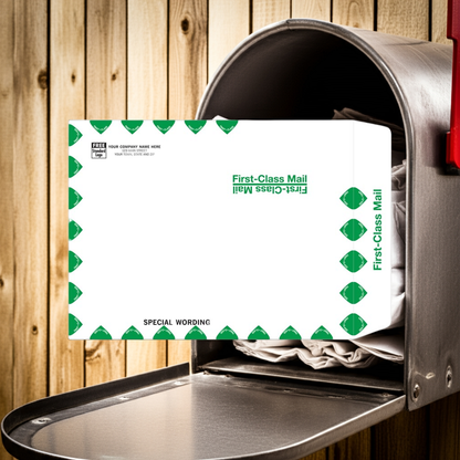 1013FW White First Class Envelope 10 x 13" QTY 100