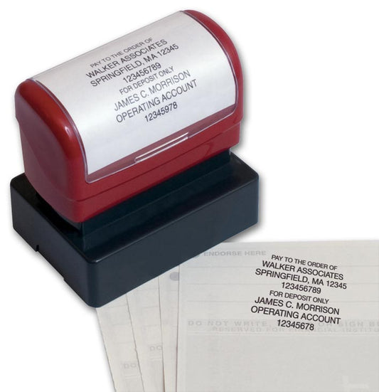 D2023A Endorsement Stamp Pre-Inked Popular 1 13/16 x 1 1/16"