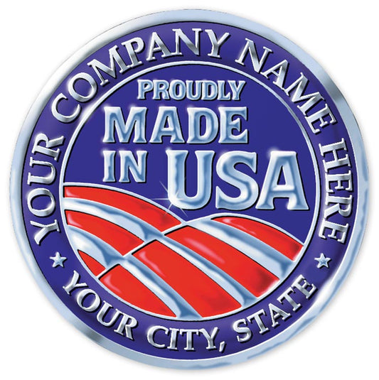 FSEMA2 Personalized Made in America Seal MA-2 2 1/4" Circle" QTY 125