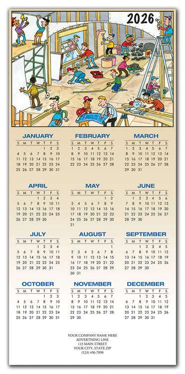 HHZ7415 - N7415 This New House Contractor & Builder Calendar Card