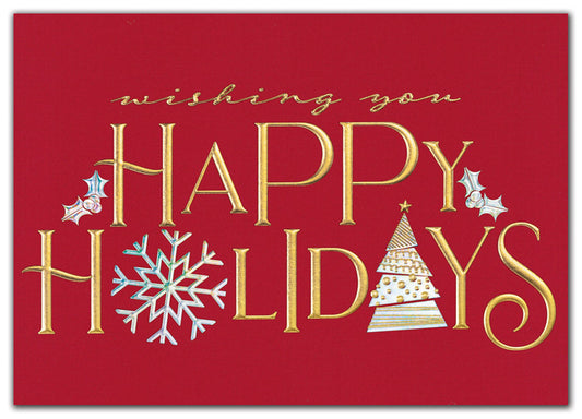 HP03380 - H09642 Holiday Spirit Holiday Cards 7 7/8 x 5 5/8" QTY 25