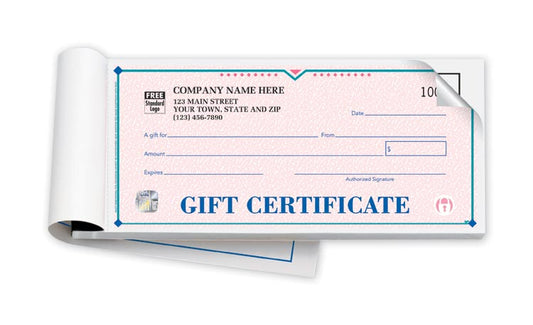 HSD862B High Security Booked Gift Certificates St. Croix Design