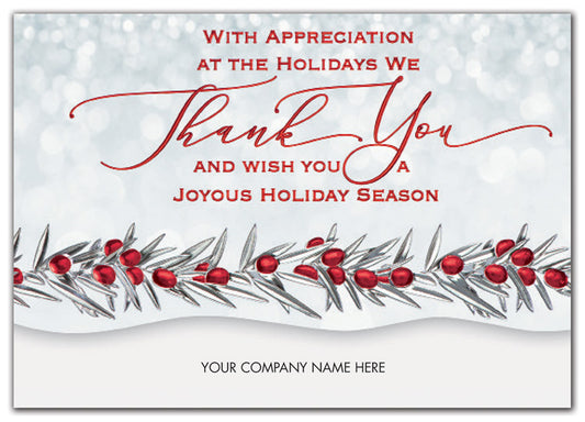 HV02303 Full of Thanks Holiday Cards 7 x 5" QTY 25