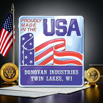 FSEMA3 Personalized Made in America Seal MA-3 2 x 2 3/16" QTY 125