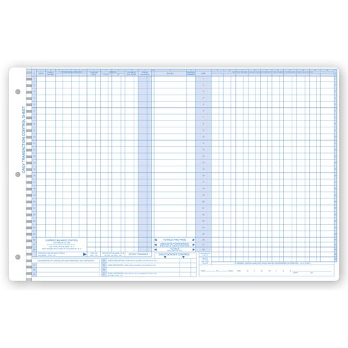P407.1 Daily Control Sheets Pegmaster 11 X 17" QTY 250