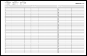 TIME65 TimeScan 4 Column Wirebound Book 10 Minute Spacing 8am-6pm