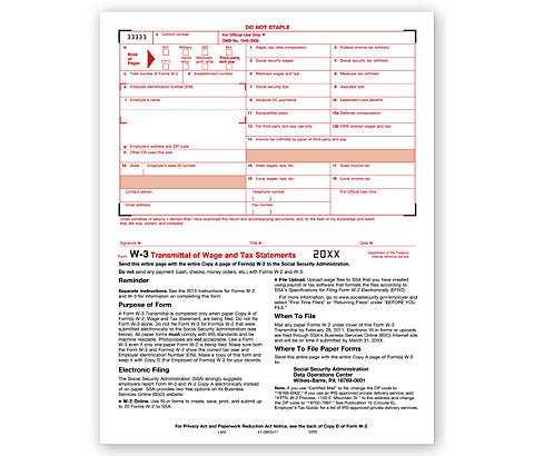 TF52002 LASER W3 TRANSMITTAL 8 1/2 x 11" QTY 25