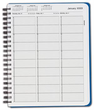 TIME13 TimeScan 1 Column Wirebound Book 10 Minute Intervals 8am-6pm 8 1/2 x 11"