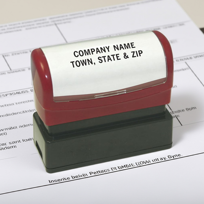 1132336 2 Line Custom Stamp Pre-Inked Stamp